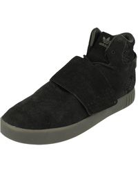 adidas - Originals Tubular Invader Strap Hi Top Trainers Shoes - Lyst