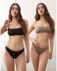Weekday - Bandeau Bikini Top 2-Pack - Lyst