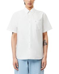 Lacoste - Shirts Short Sleeve Cotton Casual Tops - Lyst