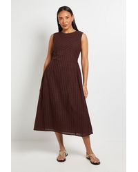 PRINCIPLES - Panelled Broderie Fit And Flare Dress - Lyst