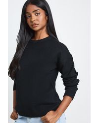 Boohoo - Knitted Crew Neck Jumper - Lyst