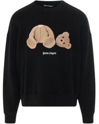 Palm Angels - Kill The Bear Logo Jumper Cotton - Lyst