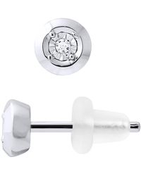 Diadema - Diamond Stud Earrings 0.020 0.50 Cts Cts Illusion - Lyst