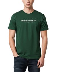 Weekend Offender - T Shirts Steinbeck Crew Neck Short Sleeve Cotton Summer - Lyst