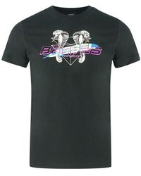 DIESEL - Zwart T-shirt Met Grafisch Slangenlogo Van - Lyst