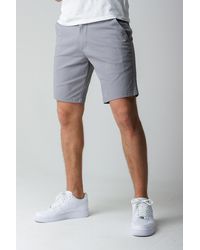 Kensington Eastside - Classic Chino Shorts With Button Fastening And Belt Loops - Lyst