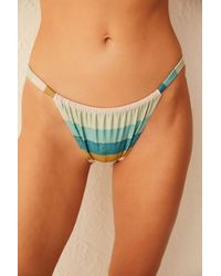 Penti - Striped Shimmery Nature Side Bikini Bottom - Lyst
