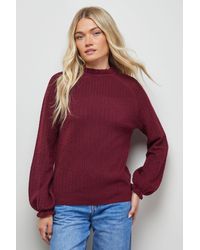 Oasis - Ruffle Cuff And Collar Jumper - Lyst