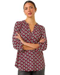 Roman - Geometric Print Shirt - Lyst