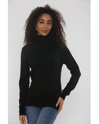 Femme Luxe - Roll Neck Long Sleeve Knitted Jumper - Lyst