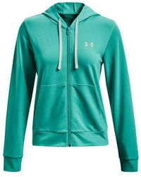 Under Armour - Womenss Ua Rival Terry Full Zip Hoody - Lyst