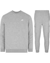 Nike - Sportswear Club Fleece Cargo Tracksuit Cotton - Lyst