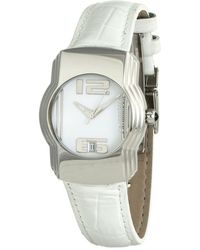 Chronotech - White Leather Watch - Lyst