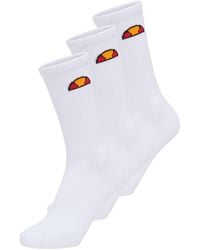 Ellesse - Tisbi Logo Crew Socks (Pack Of 3) Cotton - Lyst