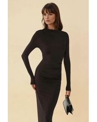 Hiccup - Ruffled Maxi Dress With Crew Neck - Lyst