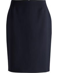 BOSS - Vileah Knee Length Pencil Skirt - Lyst