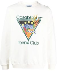 Casablancabrand - Tennis Club Icon Graphic-print Sweatshirt - Lyst