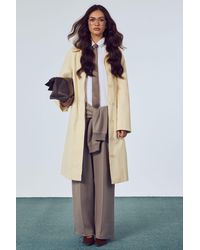 Boohoo - Maxi Wool Look Coat - Lyst