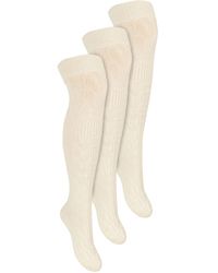 Steve Madden - 3 Pairs Over The Knee Wool Socks - Lyst
