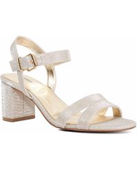 Dune - Wf Merisa Wide-Fit Block-Heel Sandals - Lyst