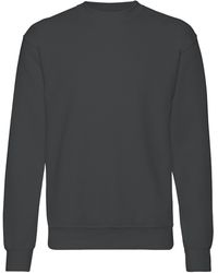 Fruit Of The Loom - Set-In Belcoro Yarn Sweatshirt (Light Graphite) - Lyst