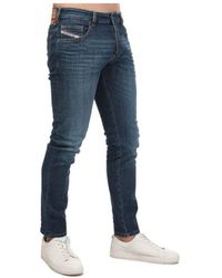 DIESEL - D-yennox Tapered Jeans In Blauw - Lyst