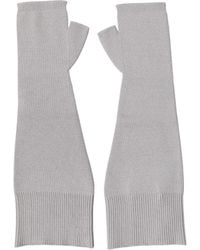 Dolce & Gabbana - Virgin Wool Knitted Fingerless Gloves - Lyst