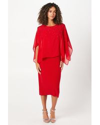 Wallis - Occasion Hotfix Overlay Formal Midi Dress - Lyst