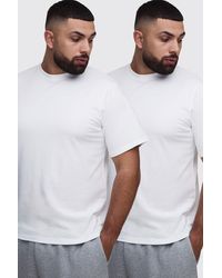 BoohooMAN - 2 Pack Essential Regular Fit T-Shirt - Lyst