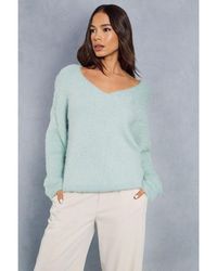 MissPap - Knitted Oversized Fluffy Jumper - Lyst