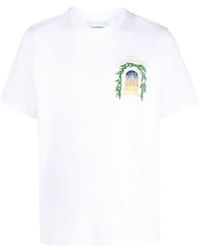 Casablancabrand - Avenida Print T-Shirt Cotton - Lyst