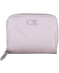 Calvin Klein - Gestepptes Reißverschluss-Wallet - Lyst