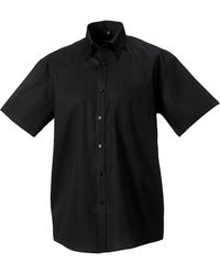 Russell - Collection Short Sleeve Ultimate Non-Iron Shirt Cotton - Lyst