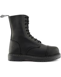 Grinders - Leather Steel Toe Cap Lace Up Boots - Lyst