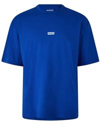 HUGO - Printed Logo Back T-Shirt With Mcmxciii Text - Lyst
