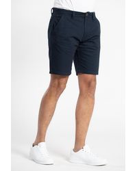Tokyo Laundry - Dark Cotton Chino Shorts - Lyst