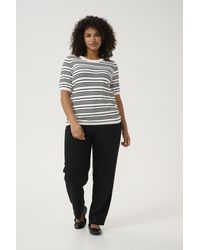 Kaffe - Pullover Regular Fit Offwhite - Lyst