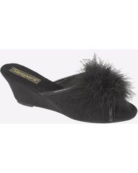 Sleeper - Anne Jewelled Rosette Boa Mule - Lyst