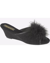 Sleeper - Anne Jewelled Rosette Boa Mule - Lyst