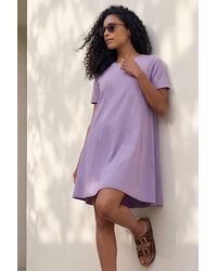 Roman - Cotton Panelled Swing Stretch Dress - Lyst