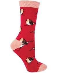 Miss Sparrow - 1 Pack Ladies Novelty Animal Patterned Bamboo Socks - Lyst