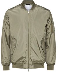 SELECTED - Jas Zomer Archive Bomber Jacket Groen - Lyst
