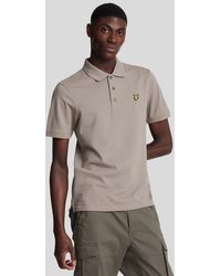 Lyle & Scott - Logo Op De Borst Sage Uniform Groen Poloshirt - Lyst