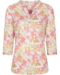 Mountain Warehouse - 'Petra' 3/4 Sleeve Shirt Floral Print Breathable Everyday Top Cotton - Lyst