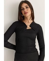 Bianco Lucci - Viscose Blend Blouse - Lyst
