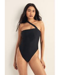 Nasty Gal - Abstract Ring Strappy Swimsuit - Lyst