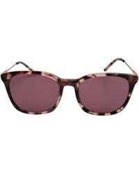 DKNY - Square Sunglasses With Metal Temples Dk708S N - Lyst