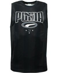 PUMA - 90S Retro Tank Top Casual Graphic Vest 579518 01 Textile - Lyst