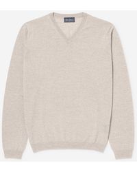 Oliver Sweeney - Merino Wool V-Neck Jumper - Lyst