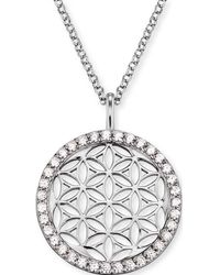 Engelsrufer - Ern-Lillifl-Zi Ladies Flower Of Life Necklace Sterling - Lyst